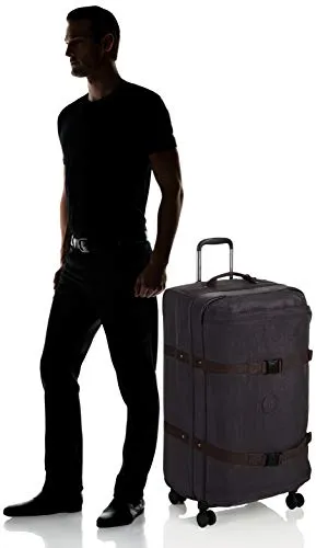 Kipling SPONTANEOUS L, Large 4-Wheeled 360° Suitcase with Elastic Straps, TSA Lock, 78 cm, 101 L, Black Noir