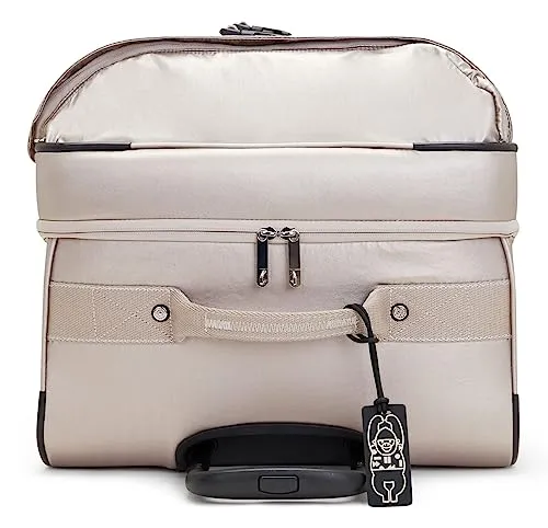 Kipling Spontaneous L, Large 4-Wheeled 360° Suitcase with Elastic Straps, TSA Lock, 78 cm, 101 L, Metallic Glow