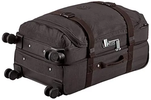 Kipling SPONTANEOUS M, Medium 4-Wheeled 360° Suitcase with Elastic Straps, TSA Lock, 66 cm, 71 L, Black Noir