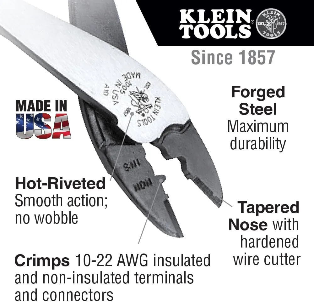 Klein Tools 80141 Hand Tools Kit includes Pliers, Screwdrivers, Nut Drivers, Backpack, and More Jobsite Tools, 41-Piece