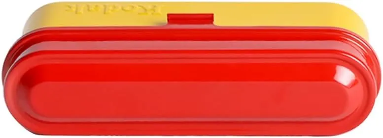 KODAK Film Case - for 5 Rolls of 35mm Films - Compact, Retro Steel Case to Sort and Safeguard Film Rolls (Film is not Included) (Red)