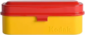 KODAK Film Case - for 5 Rolls of 35mm Films - Compact, Retro Steel Case to Sort and Safeguard Film Rolls (Film is not Included) (Red)