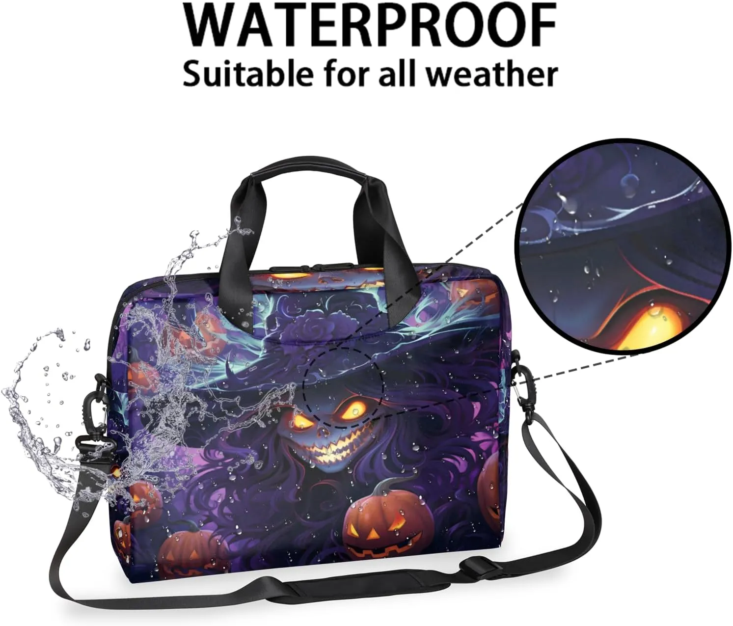 Laptop Bag 15.6 Inch Laptop Sleeve Case with Shoulder Straps Computer Slim Briefcase for Men and Women