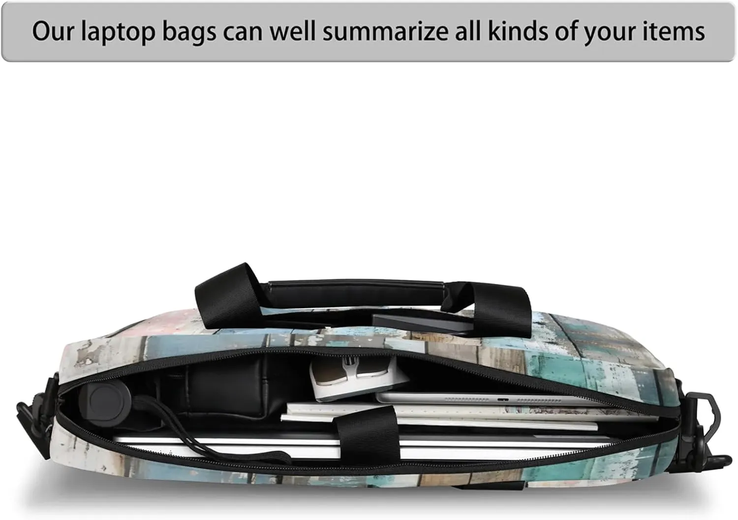 Laptop Bag 15.6 Inch Laptop Sleeve Case with Shoulder Straps Computer Slim Briefcase for Men and Women