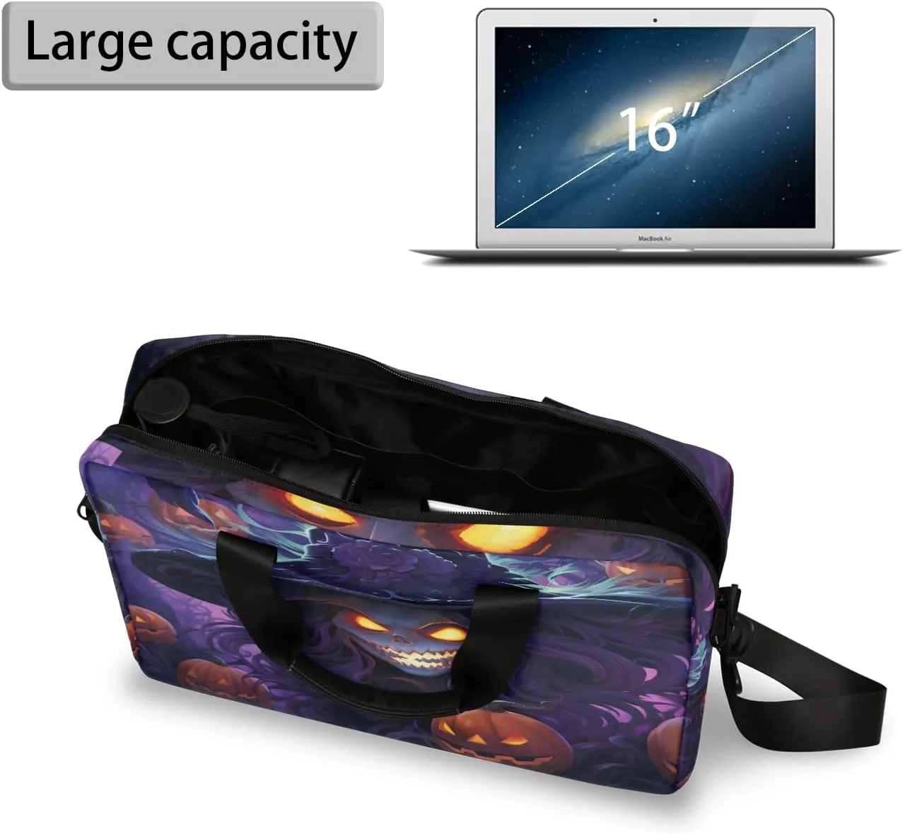 Laptop Bag 15.6 Inch Laptop Sleeve Case with Shoulder Straps Computer Slim Briefcase for Men and Women