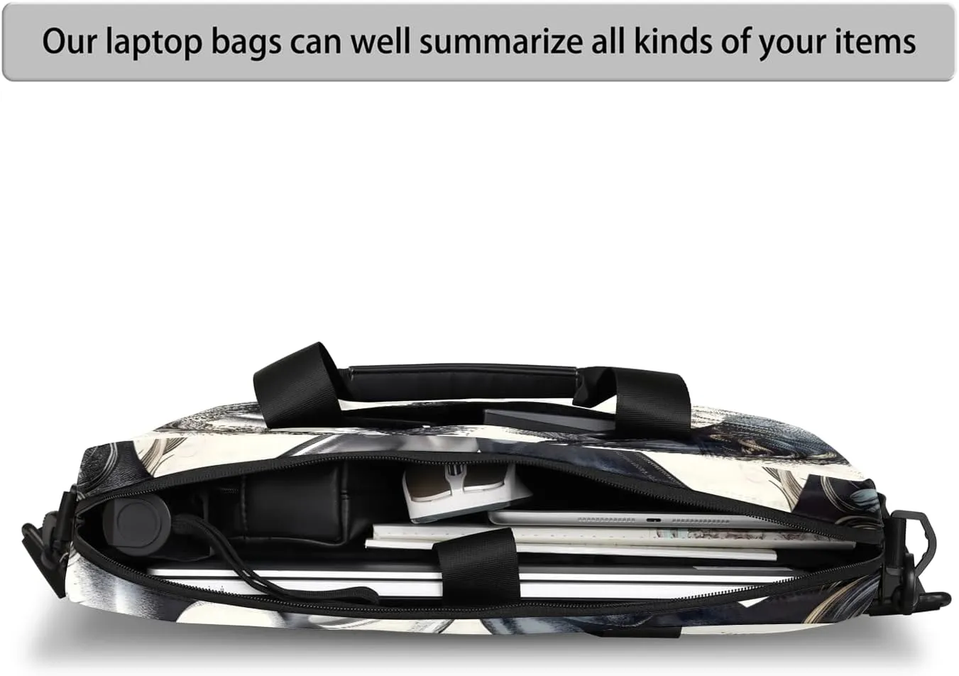 Laptop Bag 15.6 Inch Laptop Sleeve Case with Shoulder Straps Computer Slim Briefcase for Men and Women