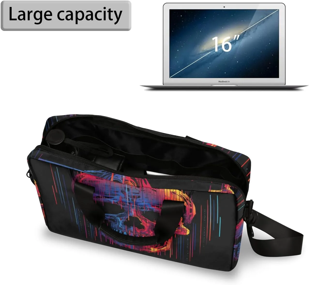 Laptop Bag 15.6 Inch Laptop Sleeve Case with Shoulder Straps Computer Slim Briefcase for Men and Women