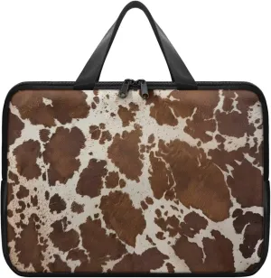 Laptop Bag Case for Women Men Leather Document Bag Zipper Briefcase for Document File Notary 10 Inch- 17 Inch