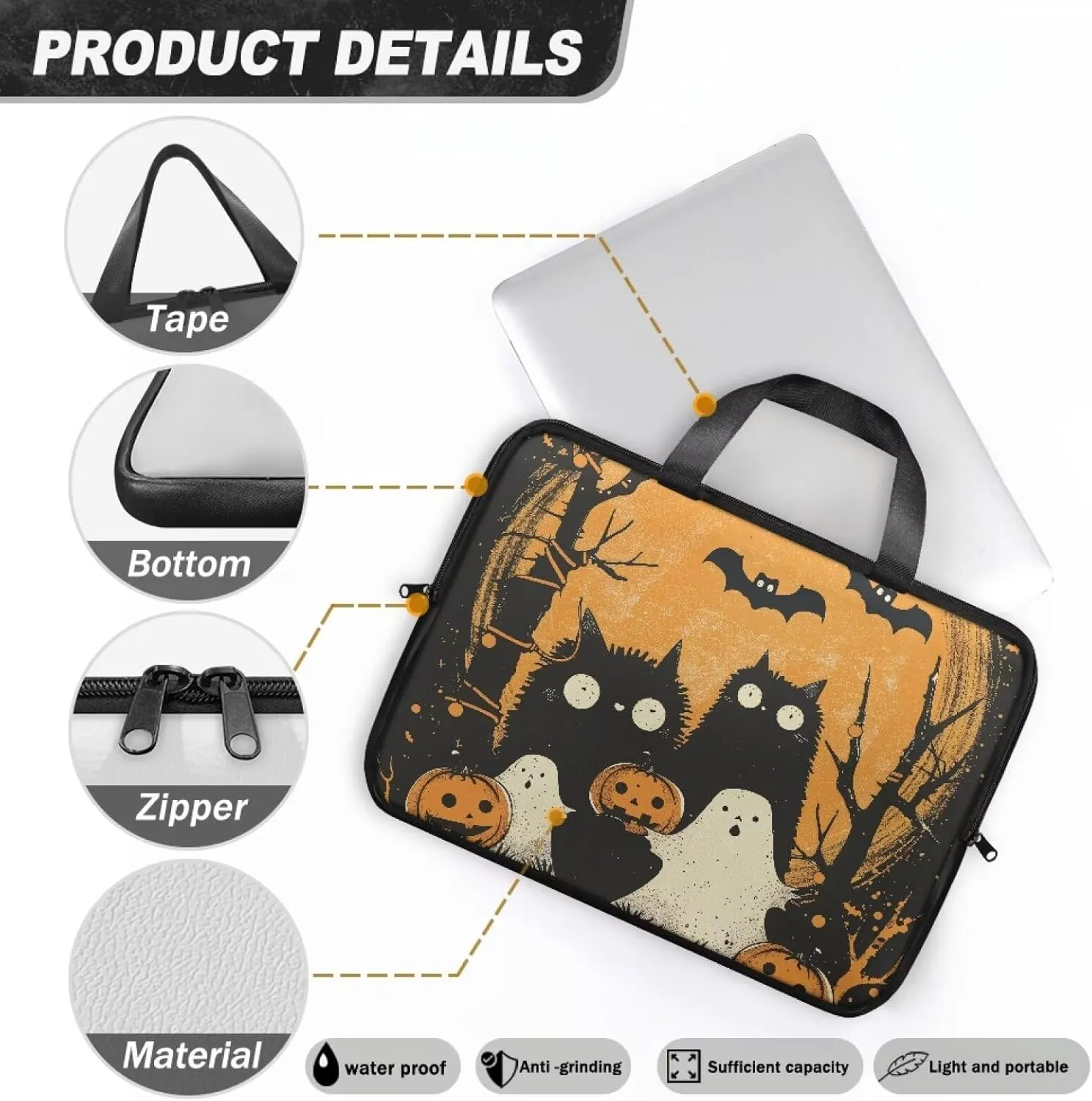 Laptop Bag Case Womens Mens Leather Document Bag Shockproof Briefcase for Work Travel Business 10 Inch- 17 Inch