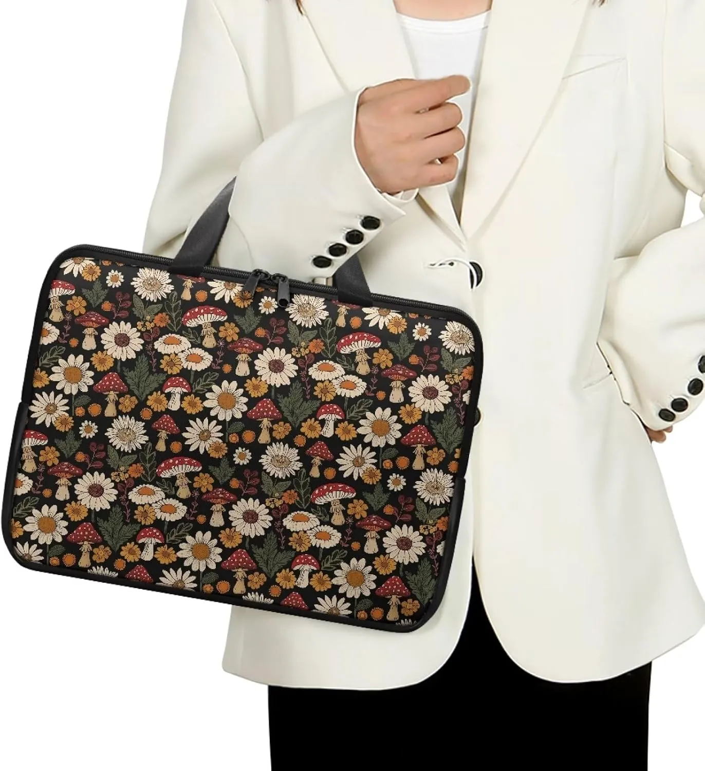Laptop Bag Case Womens Mens Leather Document Bag Shockproof Briefcase for Work Travel Business 10 Inch- 17 Inch