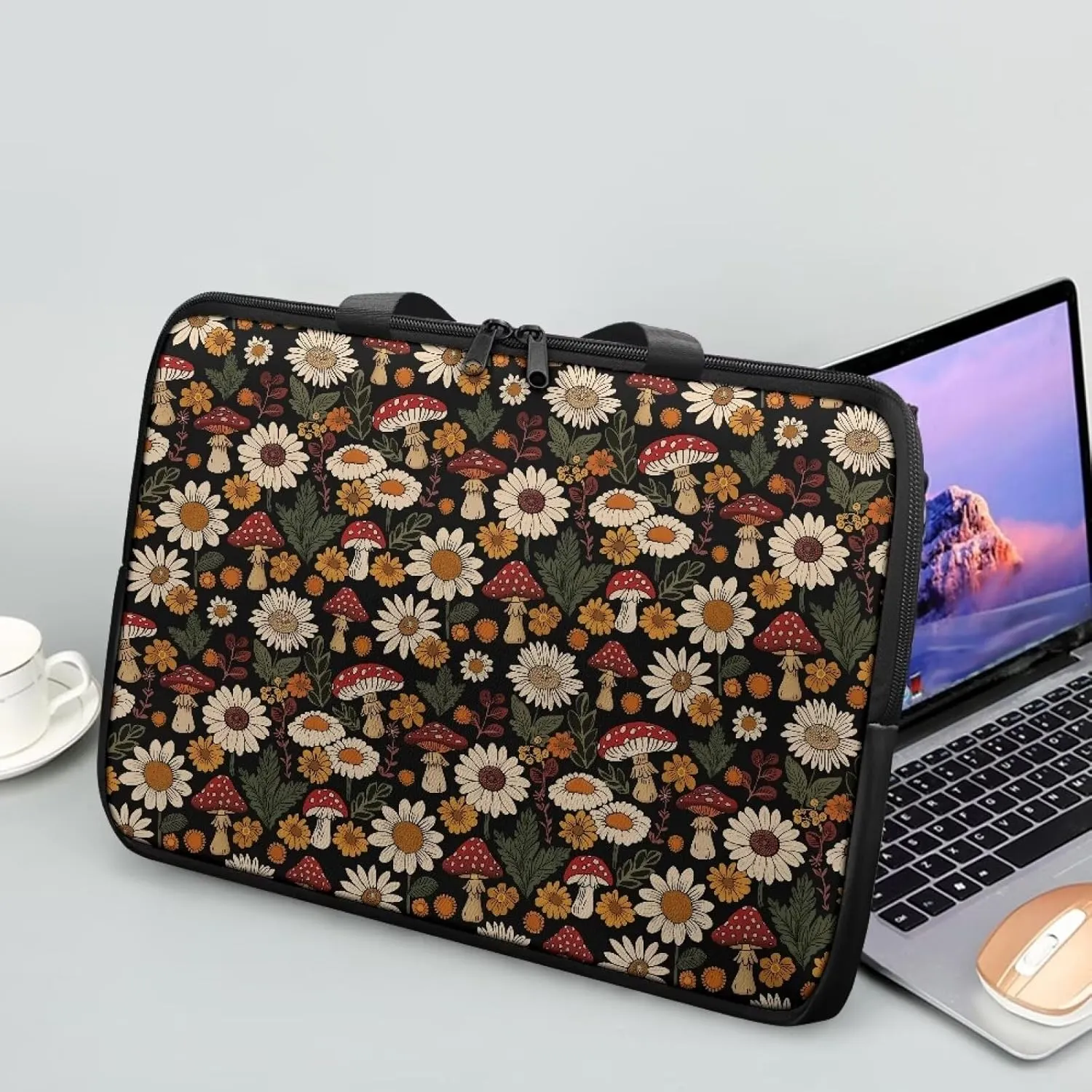 Laptop Bag Case Womens Mens Leather Document Bag Shockproof Briefcase for Work Travel Business 10 Inch- 17 Inch