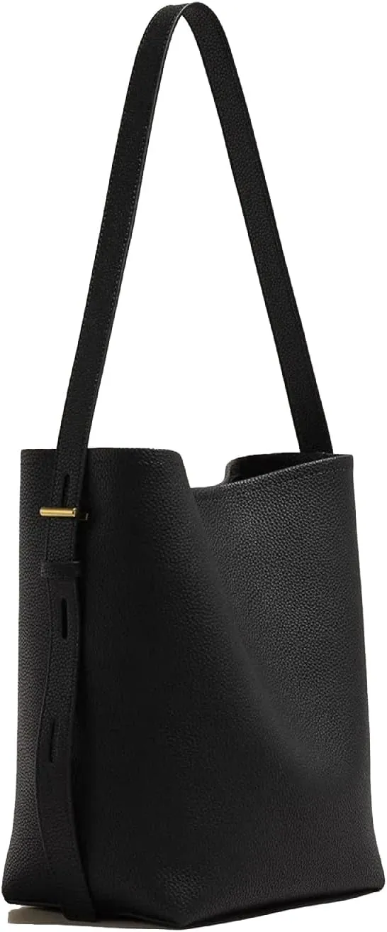 Large-capacity Bucket Leather Texture One-shoulder Versatile Commuter Women's Bag