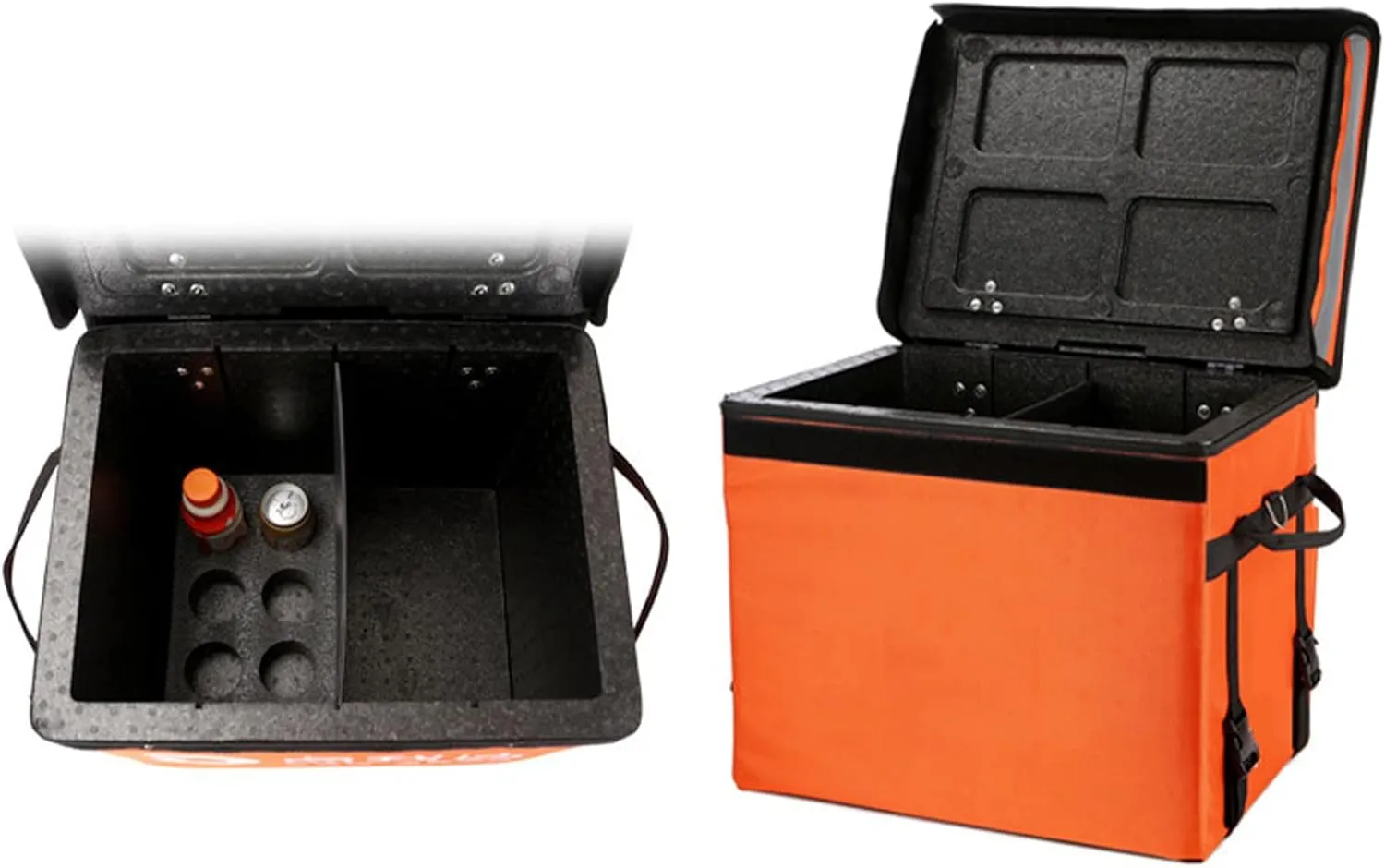 Large Capacity Insulated Meal Delivery Bag Leak Proof Cooler Box Thickened Thermal Backpack Epp Foam Incubator with Cup Holders