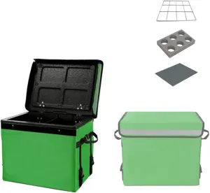 Large Capacity Insulated Meal Delivery Bag Leak Proof Cooler Box Thickened Thermal Backpack Epp Foam Incubator with Cup Holders
