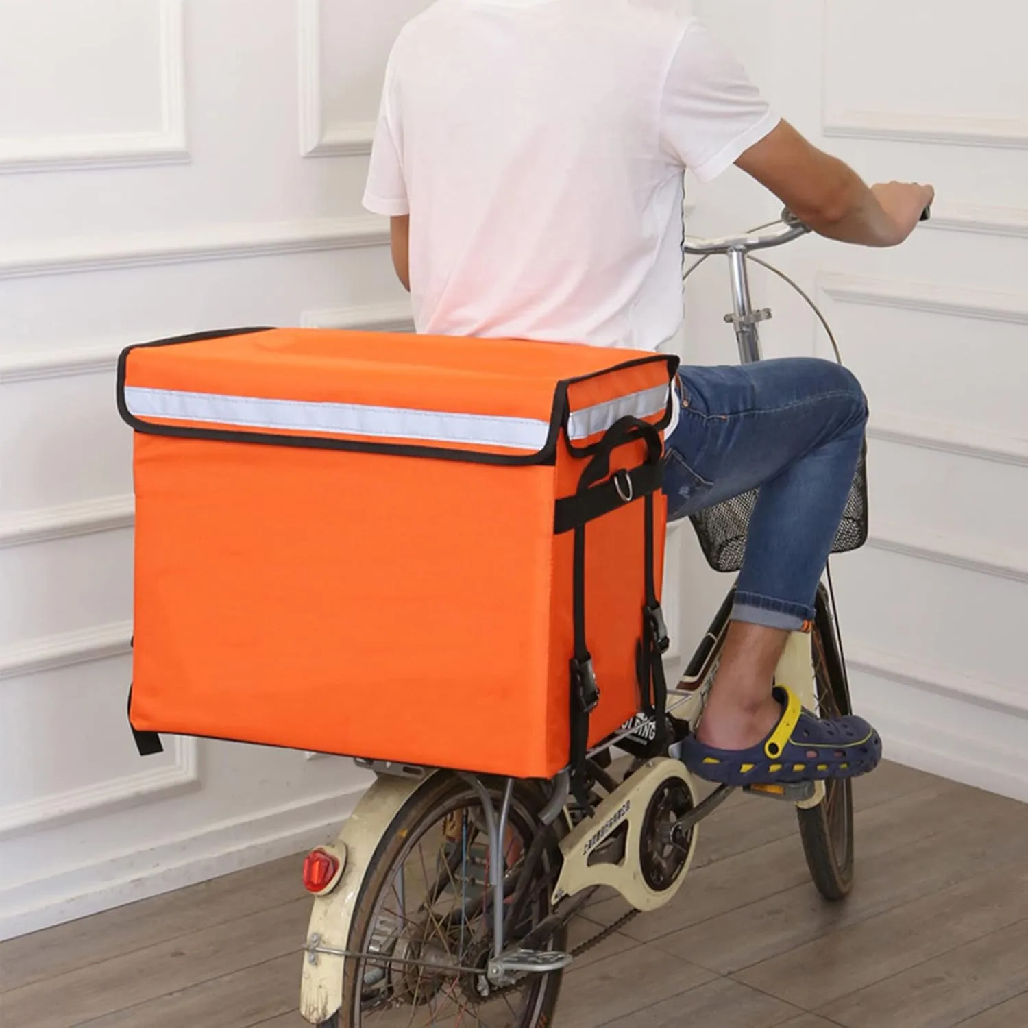 Large Capacity Insulated Meal Delivery Bag Leak Proof Cooler Box Thickened Thermal Backpack Epp Foam Incubator with Cup Holders