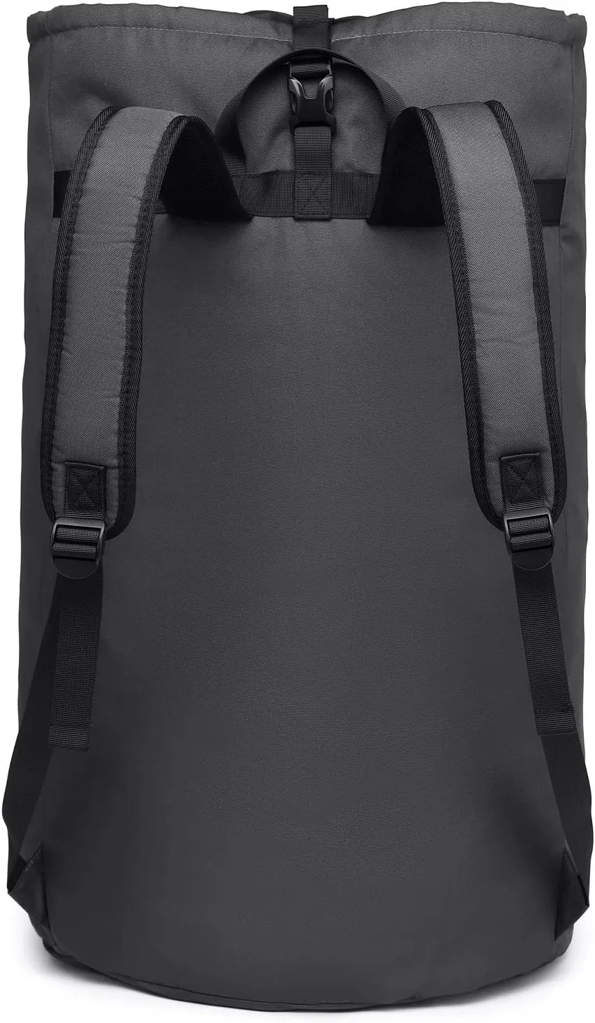 laundry bag backpack, extra-large heavy duty laundry bags, laundry backpack for college students, with drawstring closure (charcoal grey laundry bag with straps)