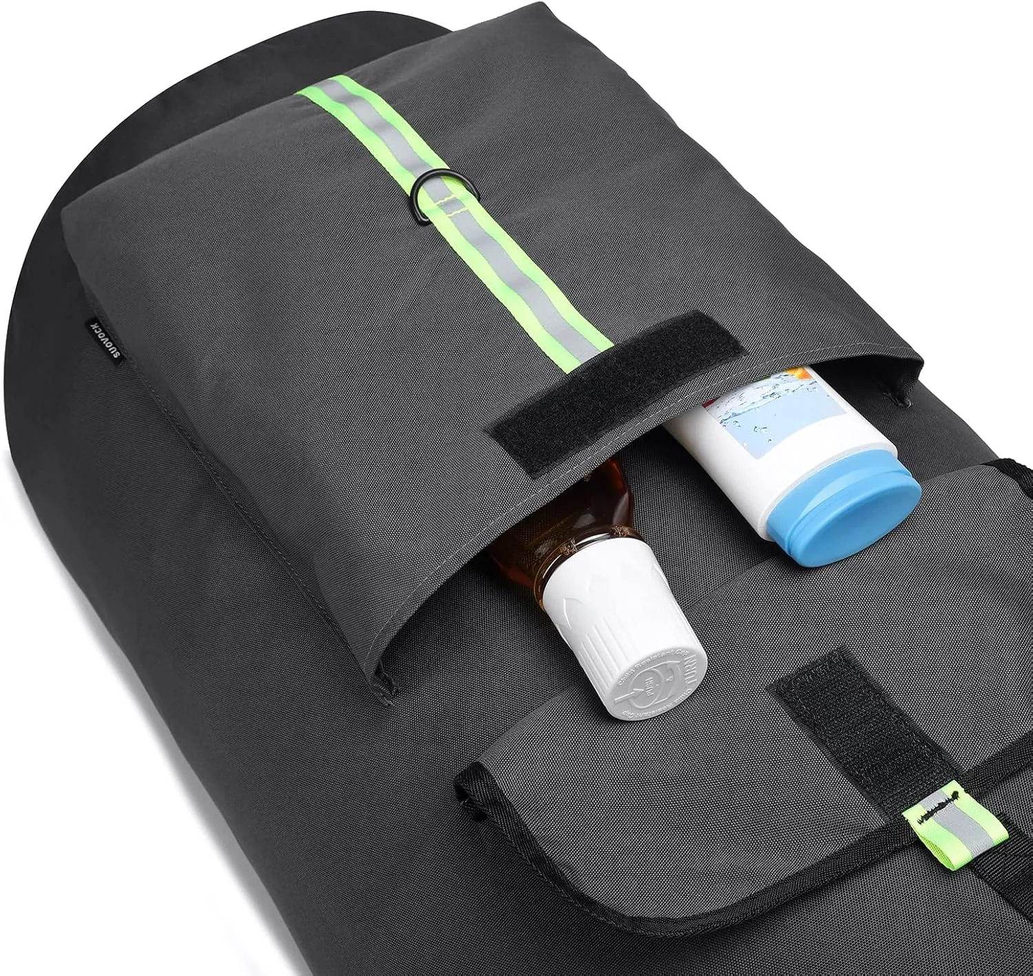 laundry bag backpack, extra-large heavy duty laundry bags, laundry backpack for college students, with drawstring closure (charcoal grey laundry bag with straps)