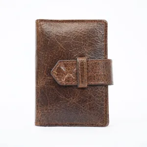 Leather Card Holder - Dark Brown