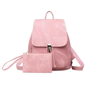 Leather Imitation Backpack For Woman (Various Colors)