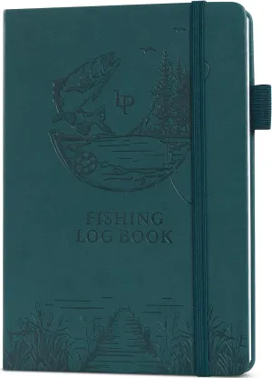 Legend Fishing Log Book – Fisherman Journal Notebook to Record Catches & Trip Info – Fishing Essentials, Equipment & Gifts for Men (Deep Sea Debossed)