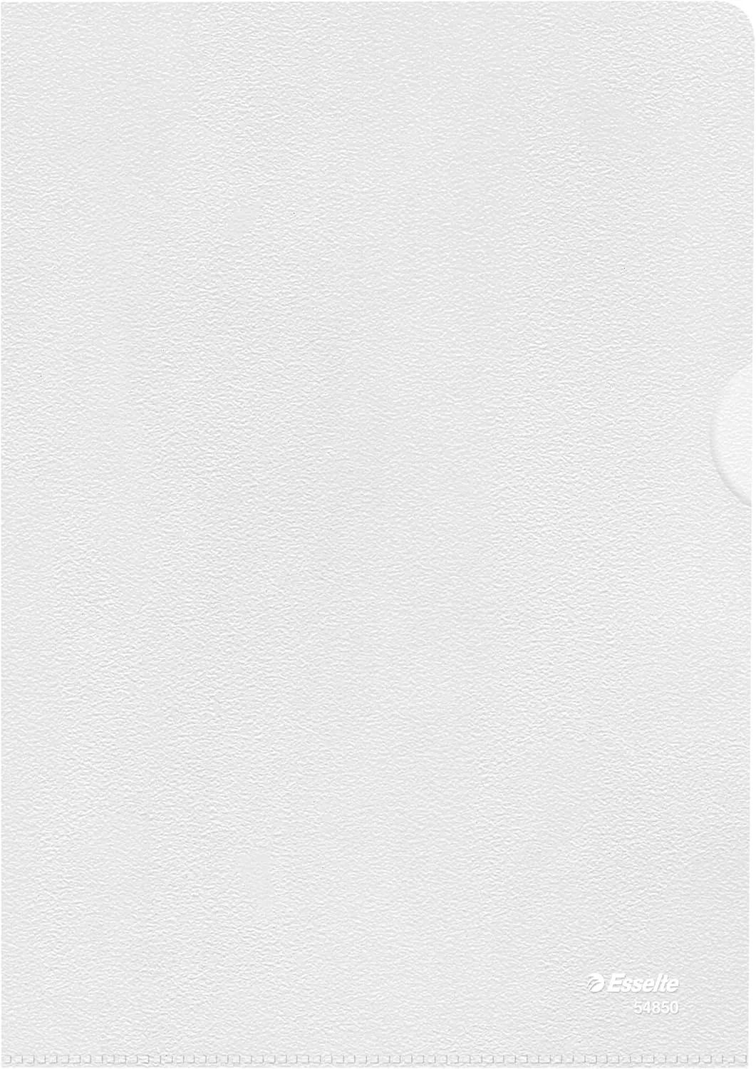 Leitz 54850 Standard Plus Document Wallet A5 Colourless PP Grained Waterproof Pack of 100
