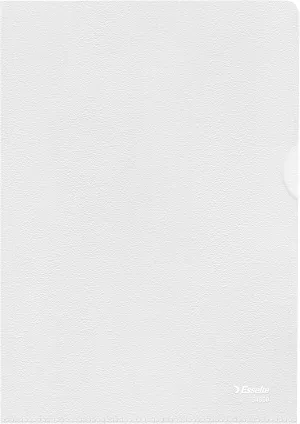 Leitz 54850 Standard Plus Document Wallet A5 Colourless PP Grained Waterproof Pack of 100