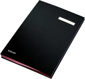 Leitz 621064 Document Folder 10 Sections Polypropylene Cover Black