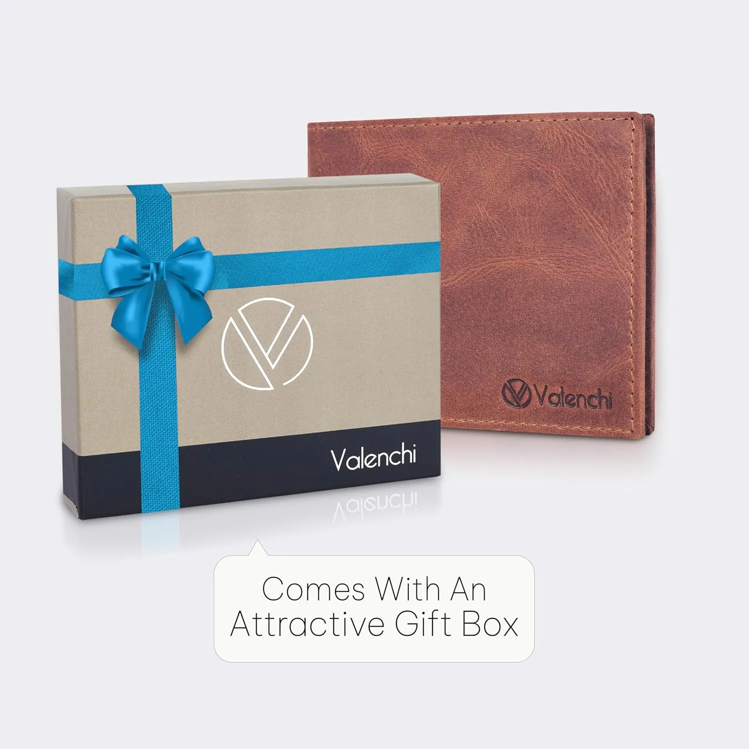 LEVOGUE Genuine Leather RFID Blocking Handmade Bifold Wallet for Men - Slim Mens Wallet