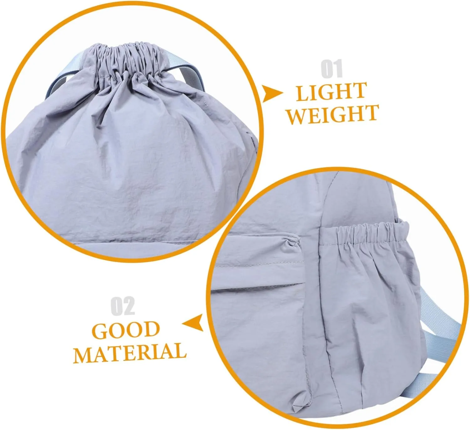 Lightweight Drawstring Backpack Small Sports Bag for Women Men Oxford Fabric Drawstring Storage Bag Gym Travel Backpack