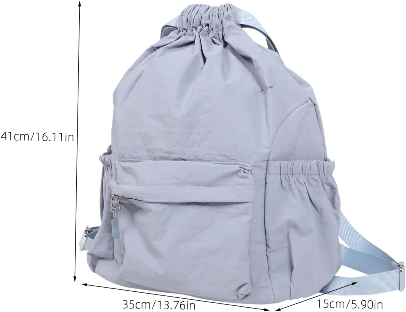 Lightweight Drawstring Backpack Small Sports Bag for Women Men Oxford Fabric Drawstring Storage Bag Gym Travel Backpack