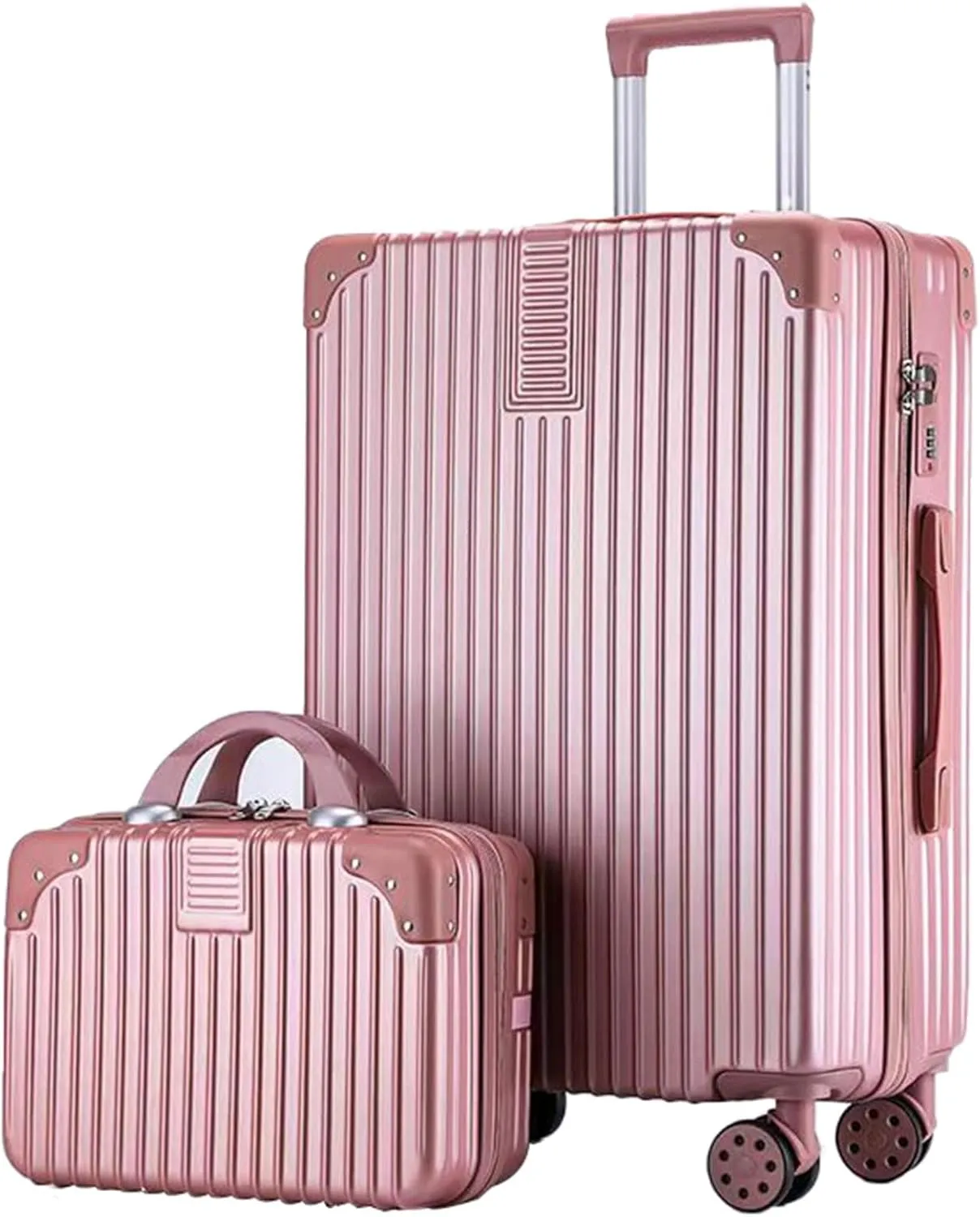 Lightweight Luggage, Trolley Case, Ergonomic Design Anti-friction And Anti-slip, Large Suitcase, Dustproof And Waterproof (Color : 20 Bag, Size : Rose)