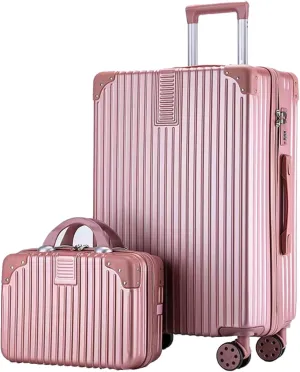 Lightweight Luggage, Trolley Case, Ergonomic Design Anti-friction And Anti-slip, Large Suitcase, Dustproof And Waterproof (Color : 20 Bag, Size : Rose)