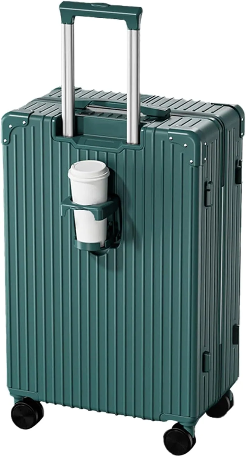 Lightweight Suitecase With Carry-on Bag, With Spinner Wheels, Expandable Luggage, Equipped With Anti-pick Combination Lock (Color : 22 Rack, Size : Green)