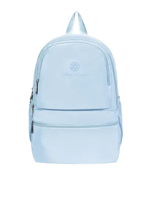Lino Perros Women Blue Solid Backpack- 28 Litres