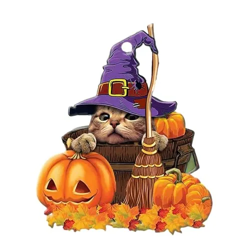 LOOM TREE® Halloween Pumpkin Halloween Decor Car Home Pendant for Table Home Cafes Style E | Parts & Accessories | Car & Truck Parts | Exterior | Exterior Door Handles