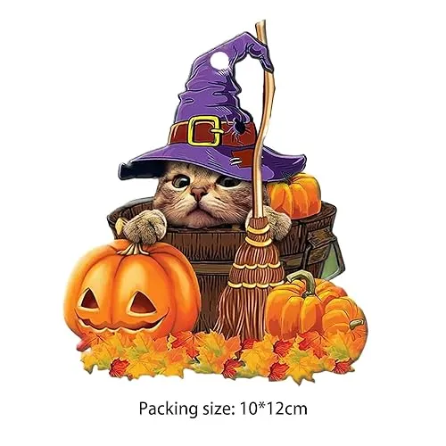 LOOM TREE® Halloween Pumpkin Halloween Decor Car Home Pendant for Table Home Cafes Style E | Parts & Accessories | Car & Truck Parts | Exterior | Exterior Door Handles