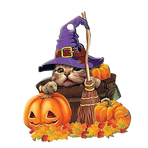 LOOM TREE® Halloween Pumpkin Halloween Decor Car Home Pendant for Table Home Cafes Style E | Parts & Accessories | Car & Truck Parts | Exterior | Exterior Door Handles