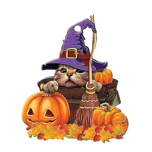 LOOM TREE® Halloween Pumpkin Halloween Decor Car Home Pendant for Table Home Cafes Style E | Parts & Accessories | Car & Truck Parts | Exterior | Exterior Door Handles