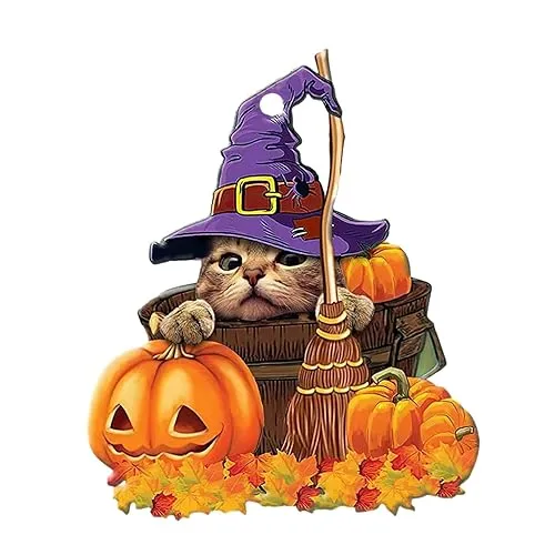 LOOM TREE® Halloween Pumpkin Halloween Decor Car Home Pendant for Table Home Cafes Style E | Parts & Accessories | Car & Truck Parts | Exterior | Exterior Door Handles