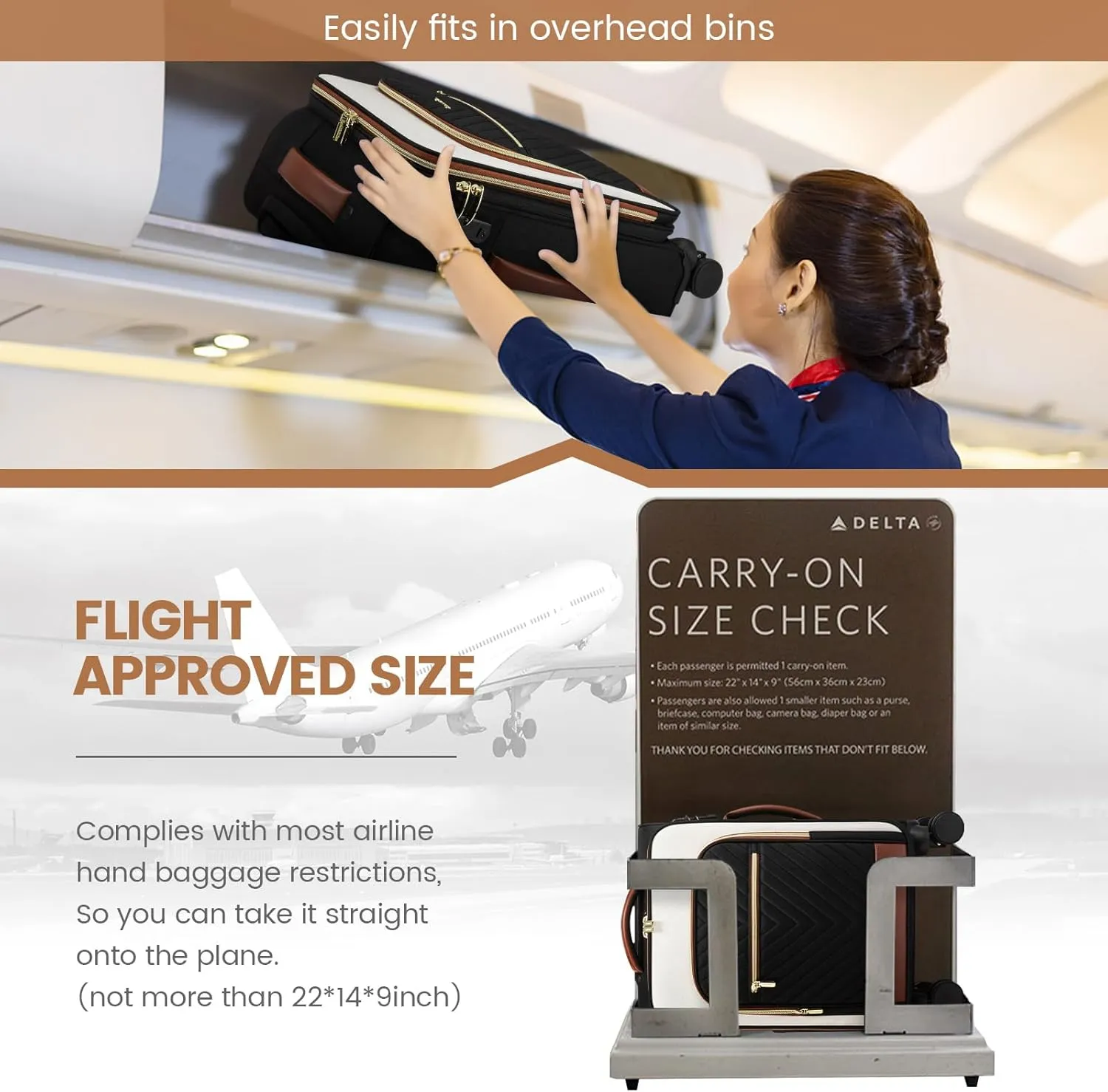 LOVEVOOK Carry On Luggage 22x14x9 Airline Approved,20 Inch Carry-on Suitcase for Women,Softside Suitcases with Wheels,Rolling Checked Luggage with TSA Lock,Lightweight Travel