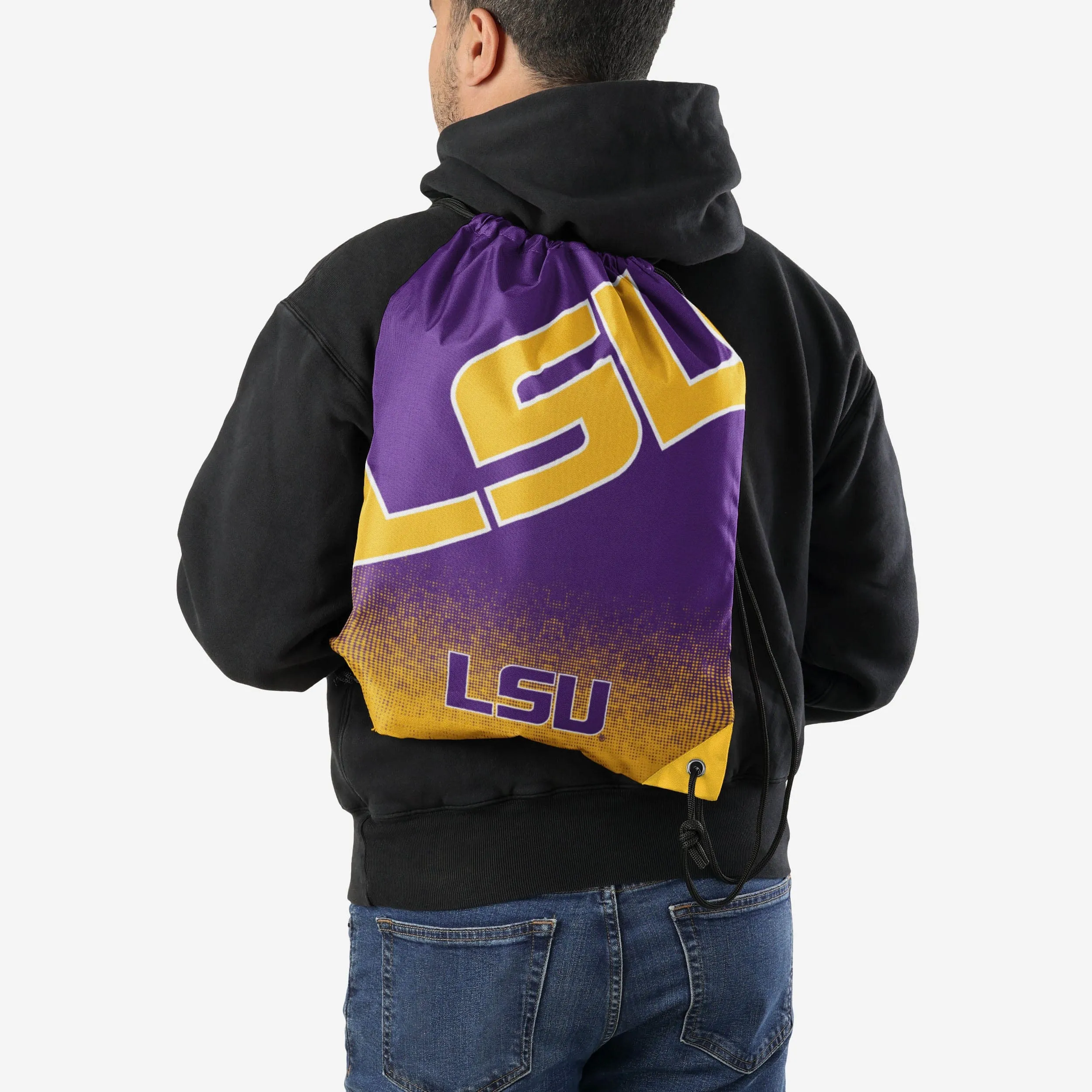 LSU Tigers Gradient Drawstring Backpack
