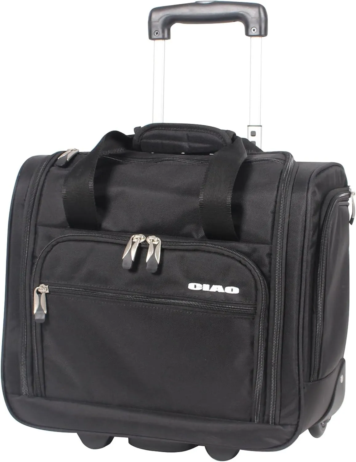Luggage - 15 Inch Under Seat Bag - Carry On Suitcase with Rolling Wheels