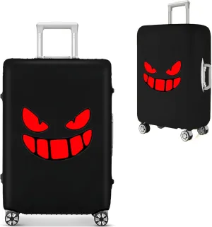 Luggage Covers For Suitcase Tsa Approved, Washable Luggage Cover Elastic Luggage Protector Scratch Resistant Luggage Cover For 18-20 Inch Wheeled Luggage(Red Eye-20 inch)