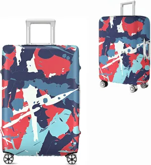 Luggage Covers For Suitcase Tsa Approved, Washable Luggage Cover Elastic Luggage Protector Scratch Resistant Luggage Cover For 30-32 Inch Wheeled Luggage(Oil Painting-30 inch)