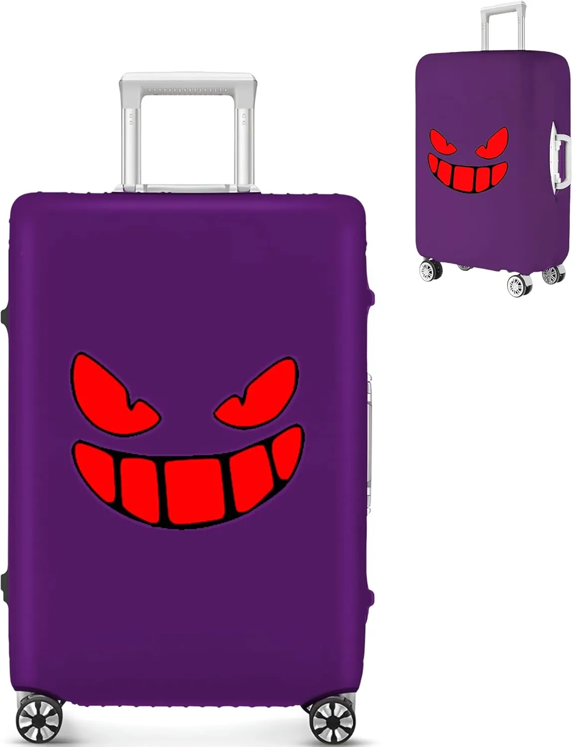 Luggage Covers For Suitcase Tsa Approved, Washable Luggage Cover Elastic Luggage Protector Scratch Resistant Suitcase Cover For 23-25 Inch Wheeled Luggage(Purple-24 inch)