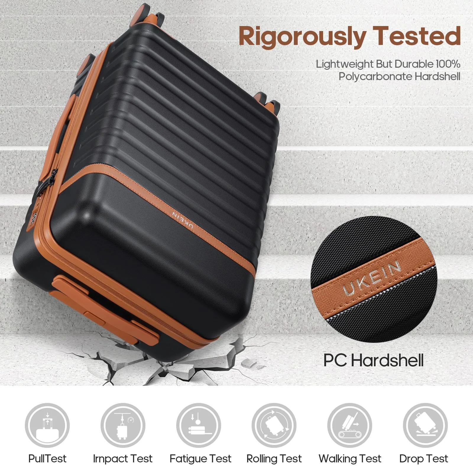 Luggage Sets 3 Piece, Carry-on Luggage 20 Inch with Spinner Wheels Hardside Suitcase Set with TSA Lock,Durable Carry On Suitcase With Travel Backpack for Men Women
