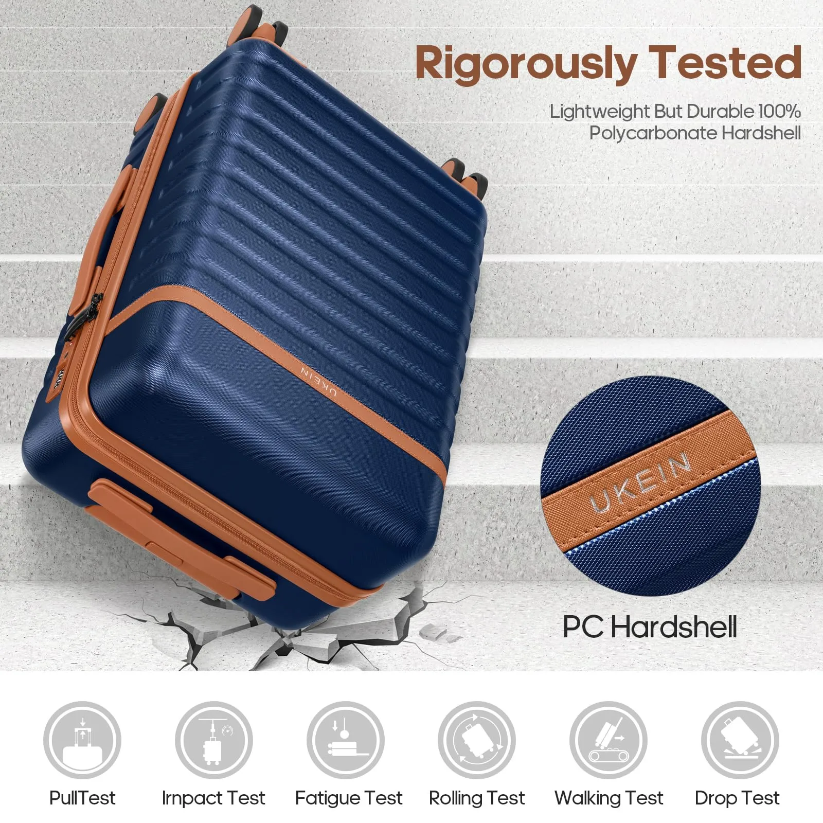Luggage Sets 3 Piece, Carry-on Luggage 20 Inch with Spinner Wheels Hardside Suitcase Set with TSA Lock,Durable Carry On Suitcase With Travel Backpack for Men Women