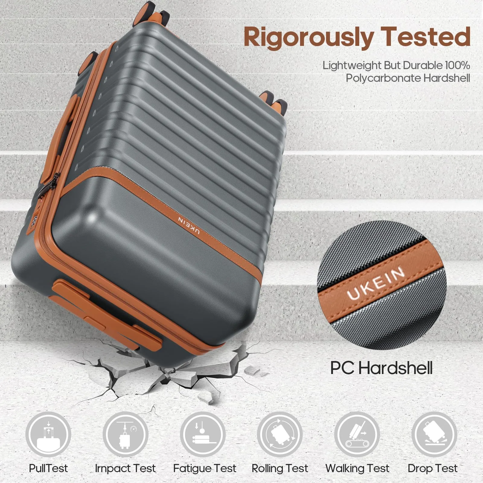Luggage Sets 3 Piece, Carry-on Luggage 20 Inch with Spinner Wheels Hardside Suitcase Set with TSA Lock,Durable Carry On Suitcase With Travel Backpack for Men Women