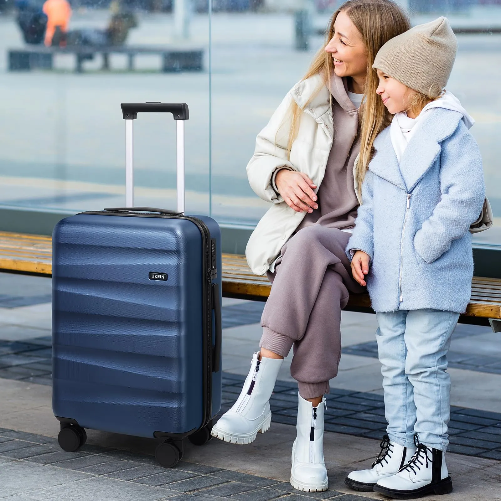Luggage Sets 3 Piece, Carry-on Luggage 20 Inch with Spinner Wheels Hardside Suitcase Set with TSA Lock,Durable Carry On Suitcase With Travel Backpack for Men Women