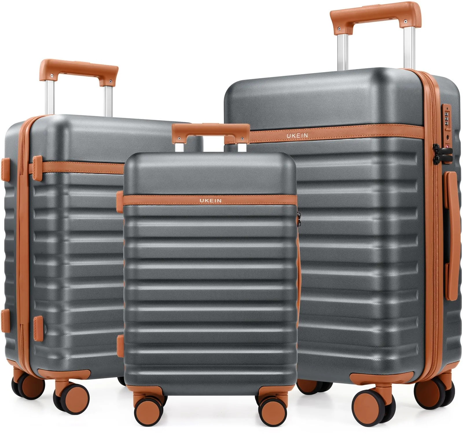 Luggage Sets 3 Piece, Carry-on Luggage 20 Inch with Spinner Wheels Hardside Suitcase Set with TSA Lock,Durable Carry On Suitcase With Travel Backpack for Men Women